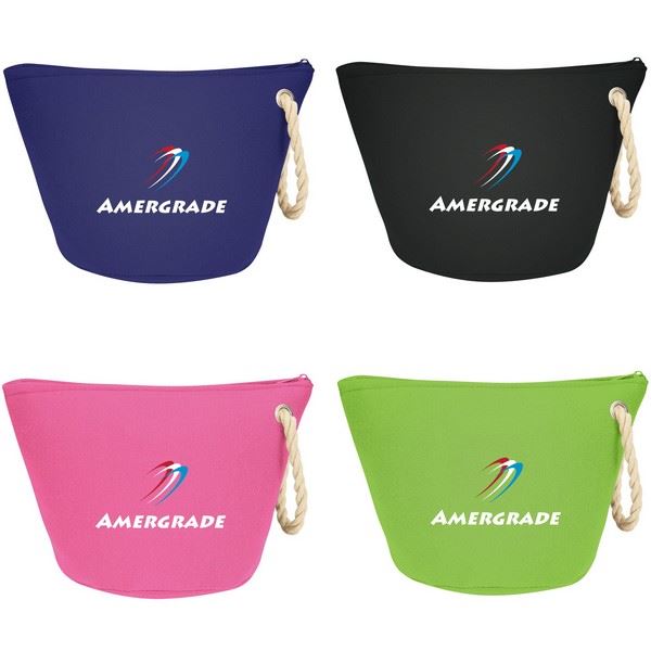JH9420 Cosmetic Bag With Rope Strap And Custom Imprint